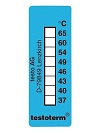 Nevratný teplotní indikátor +37 až +65 C - nalepovací