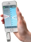 Teploměr a vlhkoměr pro smart-telefony TFA 30.5035.02 SMARTHY, bílá-šedá